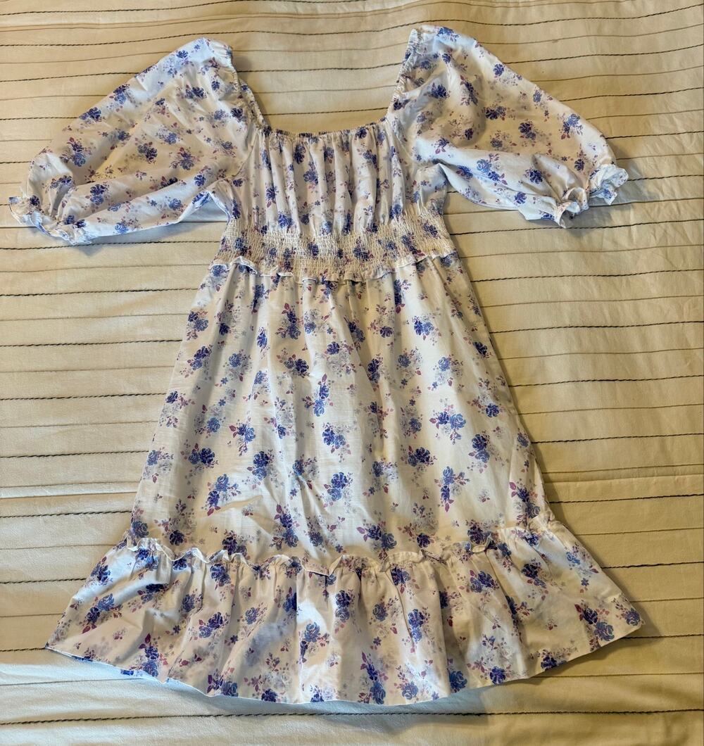 LoveShackFancy x Target Gemma White Floral Smocked Dress